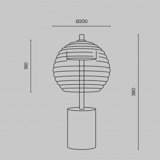 Lampe á poser LED Mystic (8W)