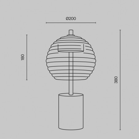 Lampe á poser LED Mystic (8W)