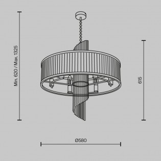 Lampe de plafond Frame (6 lumieres)