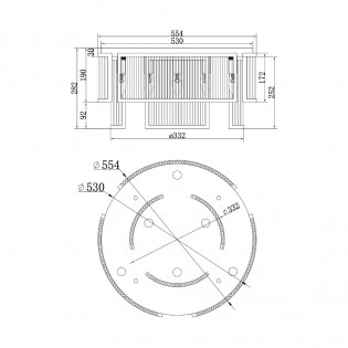 Plafonnier Frame (6 lumieres)