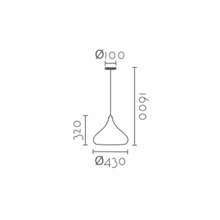 Lámpe a suspension Clavel
