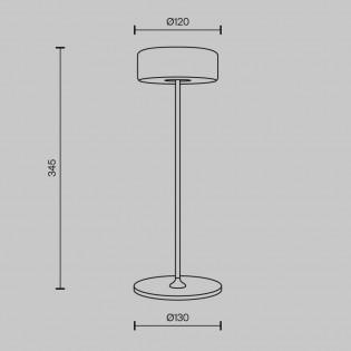 Lampe à poser rechargeable LED AI Collaboration Dim (3W)