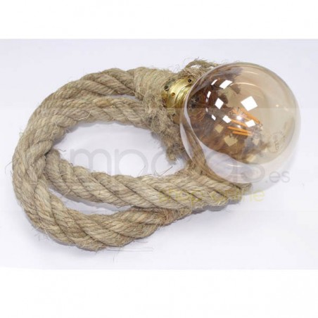 Lampe cordage (esparcelle naturelle)