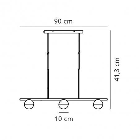 Lampe de plafond Contina