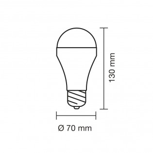 Ampoule LED E27 avec batterie rechargeable CCT Dim (6W)