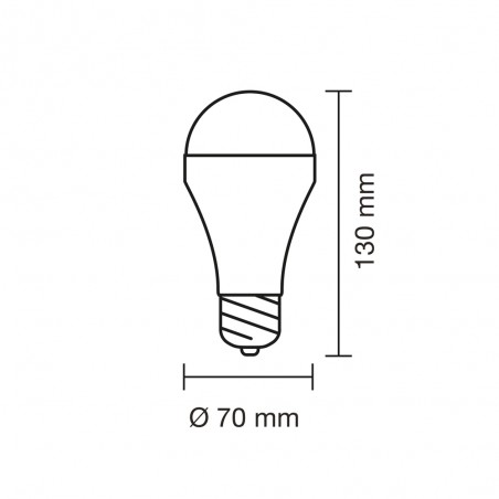 Ampoule LED E27 avec batterie rechargeable CCT Dim (6W)