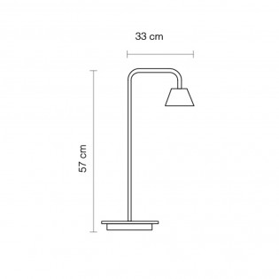 Lampe de table LED Absidiola Conique Bras (3.5W)