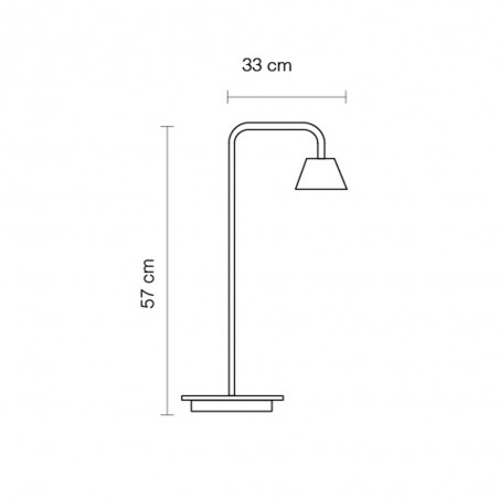 Lampe de table LED Absidiola Conique Bras (3.5W)