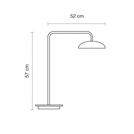 Lampe de table LED Absidiola Plat Bras long (3.5W)