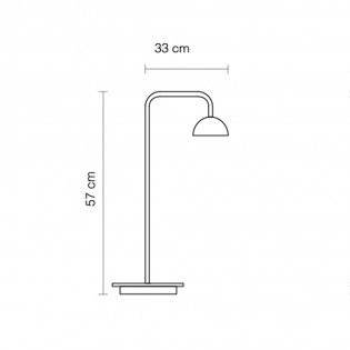 Lampe de table LED Absidiola Mini Bras Court (3.5W)