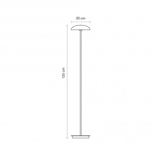 Lampadaire LED Absidiola Plate (3,5W)