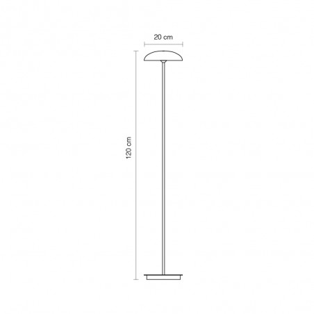 Lampadaire LED Absidiola Plate (3,5W)