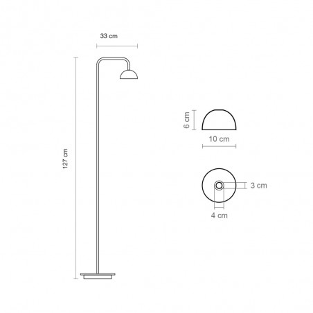 Lampadaire LED Absidiola Mini Bras (3.5W)