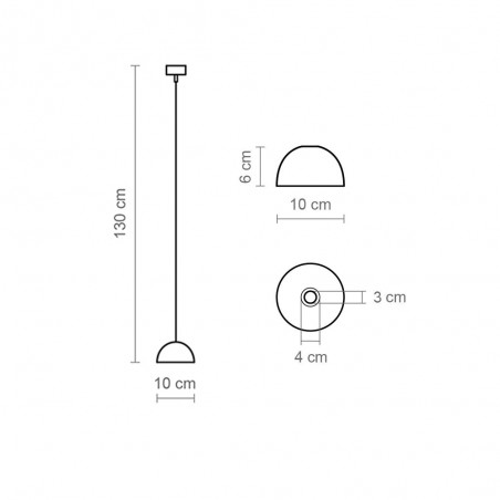Suspension LED Absidiola Mini Albâtre (3.5W)