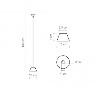 Suspension LED Absidiola Conique (3.5W)