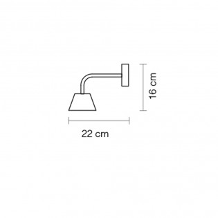 Applique Murale LED Absidiola Conique (3.5W)