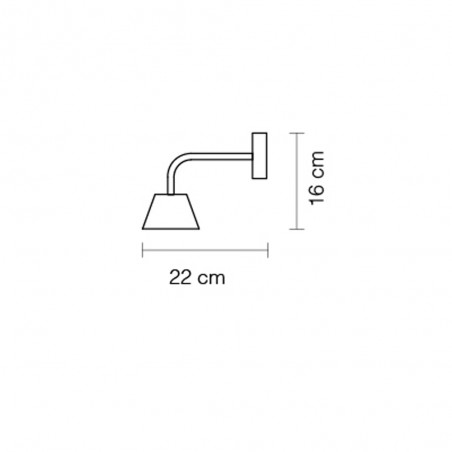 Applique Murale LED Absidiola Conique (3.5W)