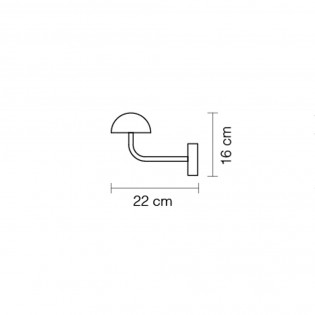 Applique murale LED Absidiola Mini Albâtre Indirect (3.5W)