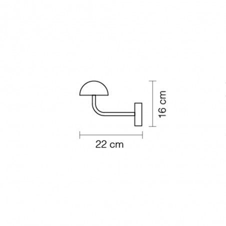 Applique murale LED Absidiola Mini Albâtre Indirect (3.5W)