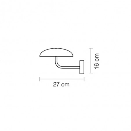 Applique murale LED Absidiola Plate Indirect (3.5W)