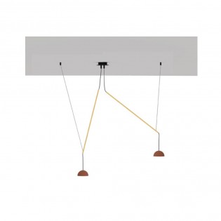 Suspension LED Absidiola Mini Albâtre Móvil (2x3.5W)