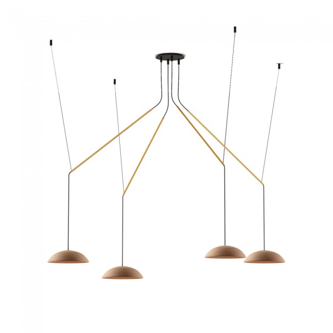 Suspension LED Absidiola Plate Móvil (4x3.5W)