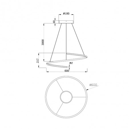 Suspension LED Curve (31W)