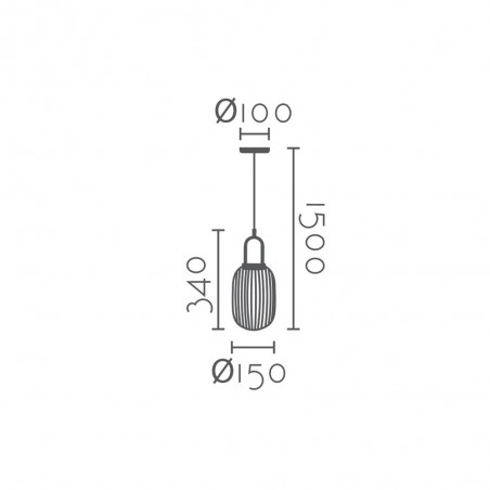 Lámpe a suspension Rivisa 15