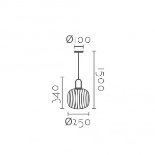 Lámpe a suspension Rivisa 25
