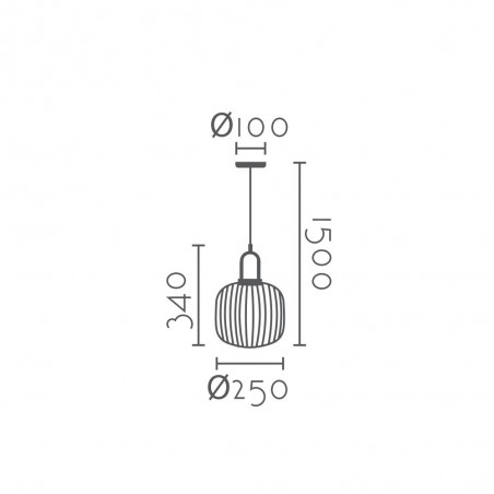 Lámpe a suspension Rivisa 25