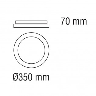 Plafonnier LED Milea (25W)