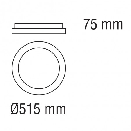 Plafonnier LED Milea CCT Dim (60W)