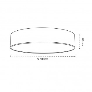 Plafonnier LED Fabi CCT (80W)