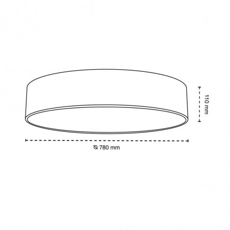 Plafonnier LED Fabi CCT (80W)