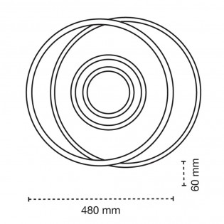 Plafonnier LED Naos CCT Dim (75W)