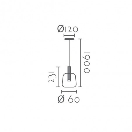 Lámpe a suspension LED Tarino (5W)