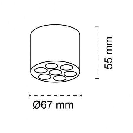 Spot de surface LED Norna (6W)