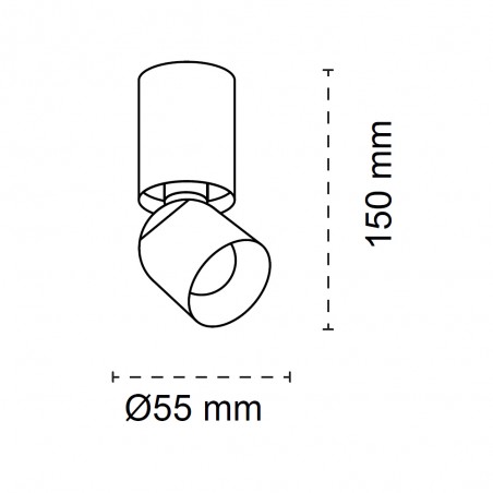 Spot de plafond réglable LED Skadi (8W)