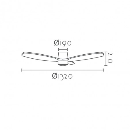 Ventilateur de plafond LED Norito CCT Smart (18W)