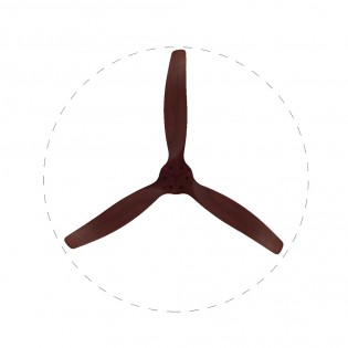 Ventilateur de plafond Nerona Noyer Smart