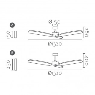Ventilateur de plafond Nerona Smart