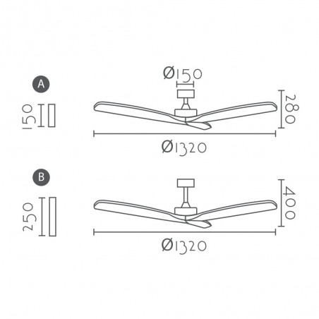 Ventilateur de plafond Nerona Smart