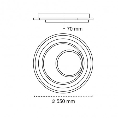 Plafonnier LED Elba CCT Dim (92W)