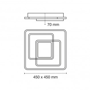 Plafonnier LED Elba CCT Dim (100W)