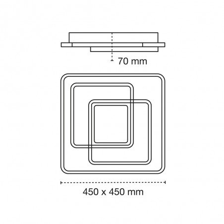Plafonnier LED Elba CCT Dim (100W)