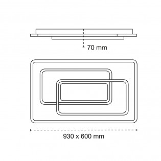 Plafonnier LED Elba CCT Dim (226W)