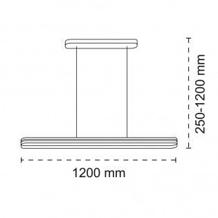 Suspension LED Morfeo CCT (70W)