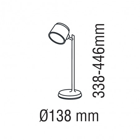 Lampe de bureau LED rechargeable Camaleon CCT Dim (6W)