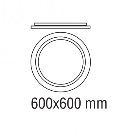 Plafonnier LED Hasbi CCT Smart (38W)