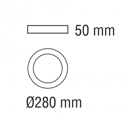 Plafonnier extérieur LED Aspen Rond